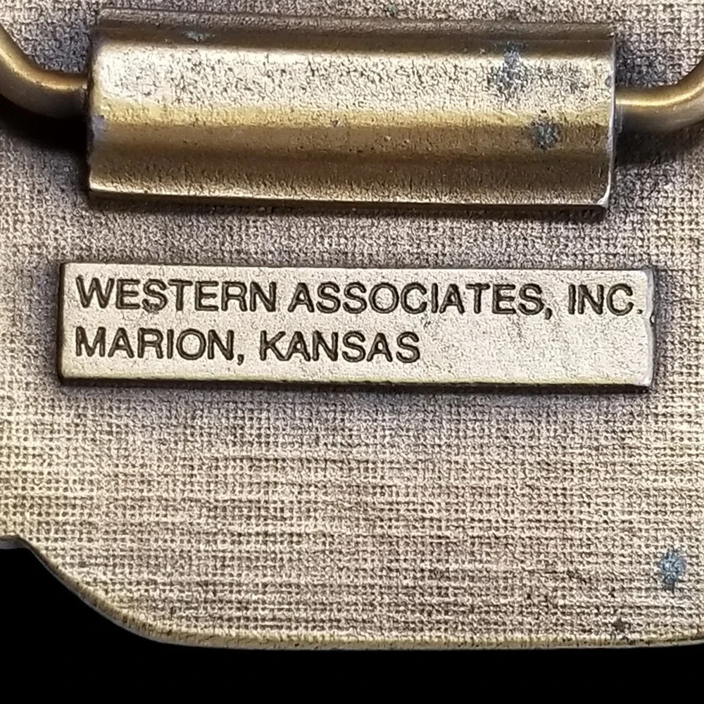 Belt Buckle Vintage 1995 International Pancake Day Western Associates Solid Bras